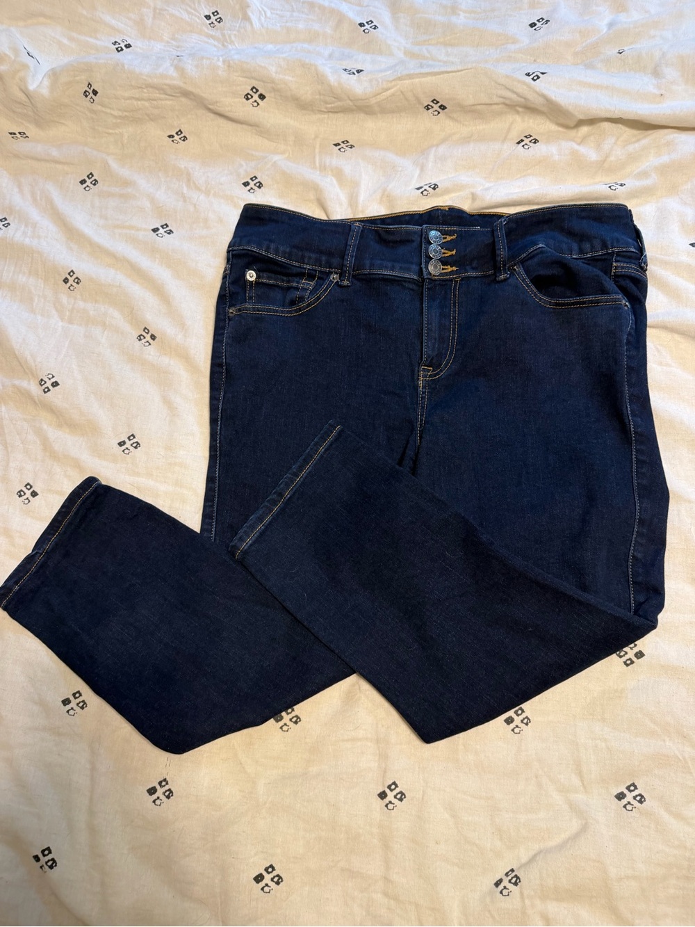 Torrid Dark Blue Super Soft Cropped Jeggings